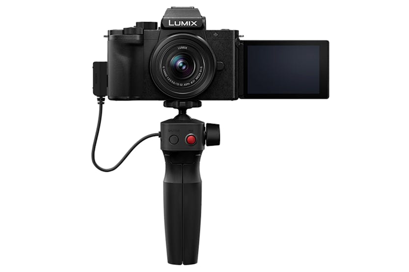 Panasonic Lumix G100 Mirrorless Camera with 12-32mm Lens and SHGR1 Tripod Grip