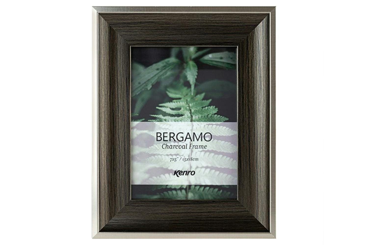 Kenro Bergamo Charcoal Series 7x5"/13x18cm Photo Frame
