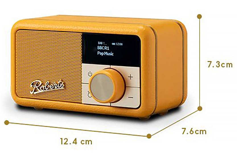 Roberts Revival Petite FM Radio with Bluetooth | Sunburst Yellow