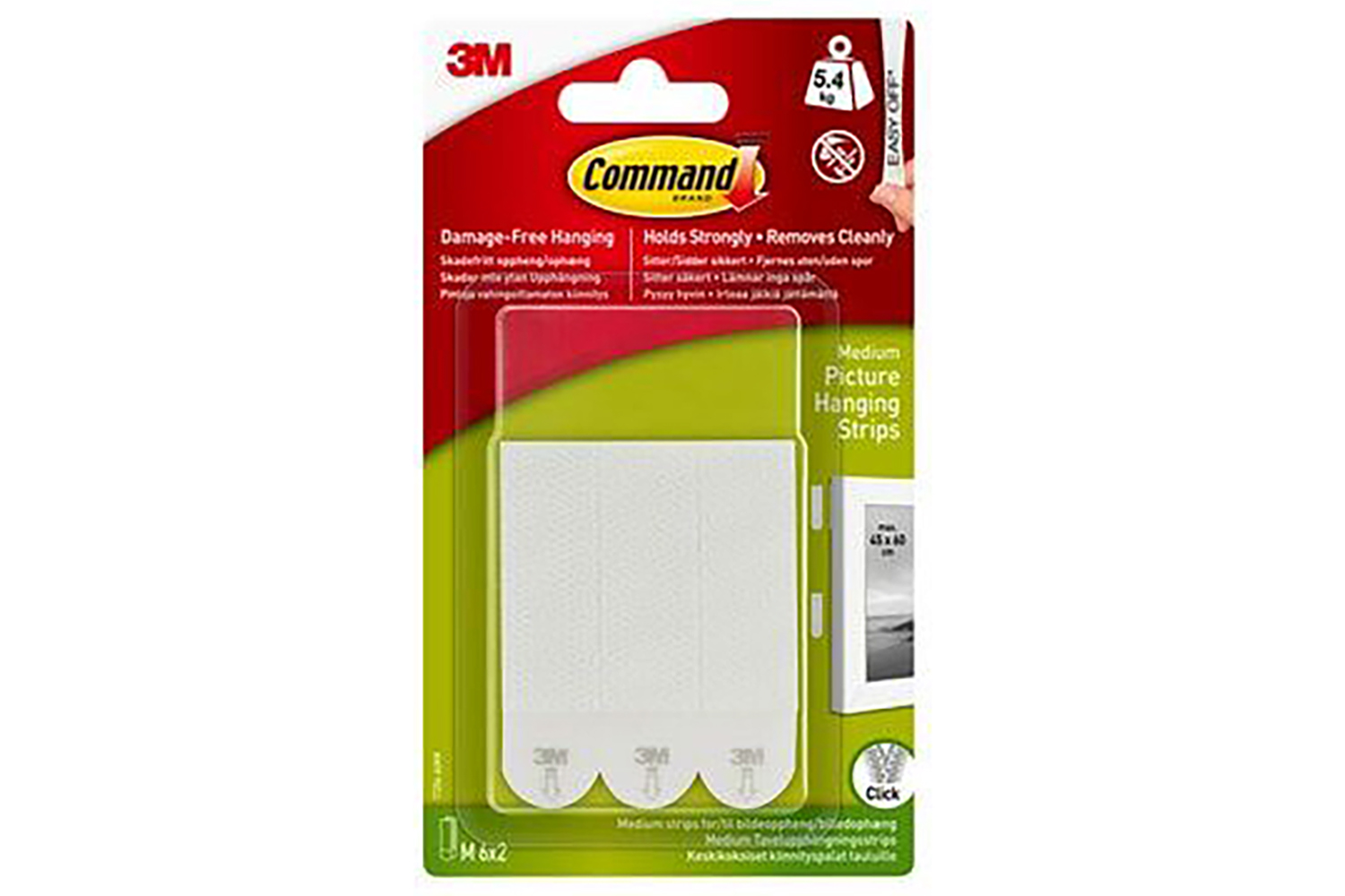 3M Command Medium Picture Hanging Strips | 6 Sets