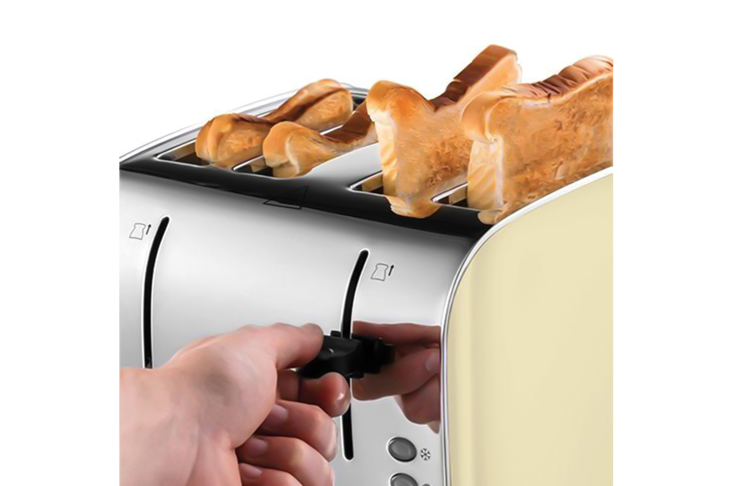 Russell Hobbs 4 Slice Toaster | 28363 | Cream