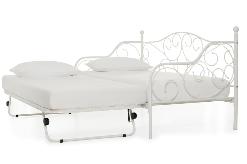 Kathrine Day Bed | Single | 3ft | Trundle | White