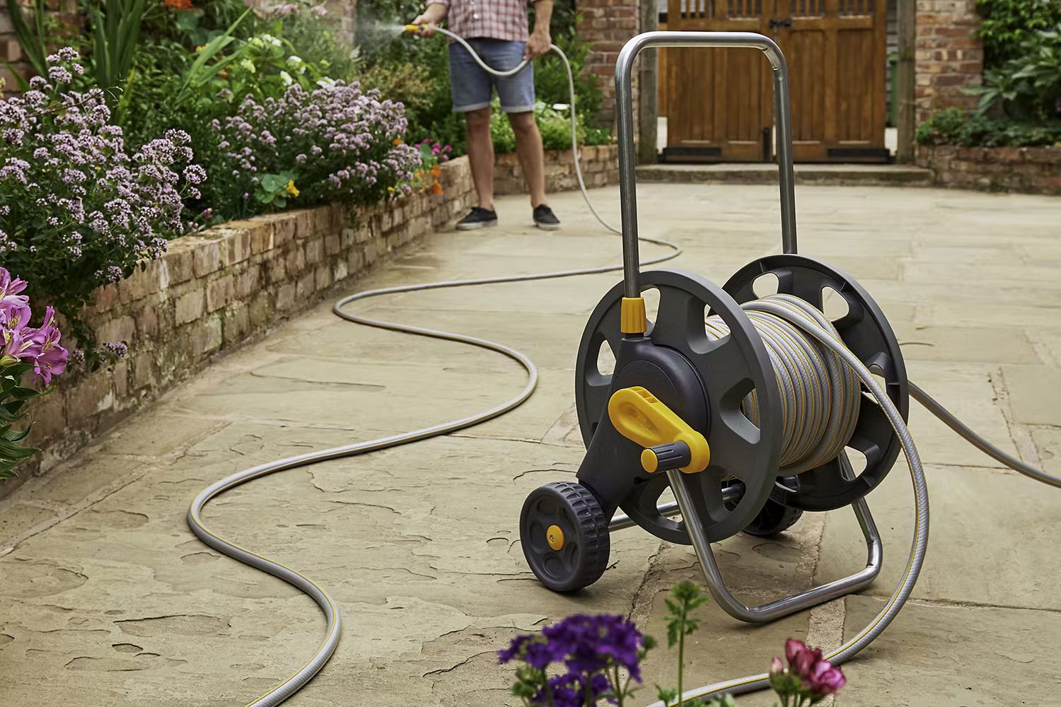 Hozelock 60m Hose Cart & 25m Hose