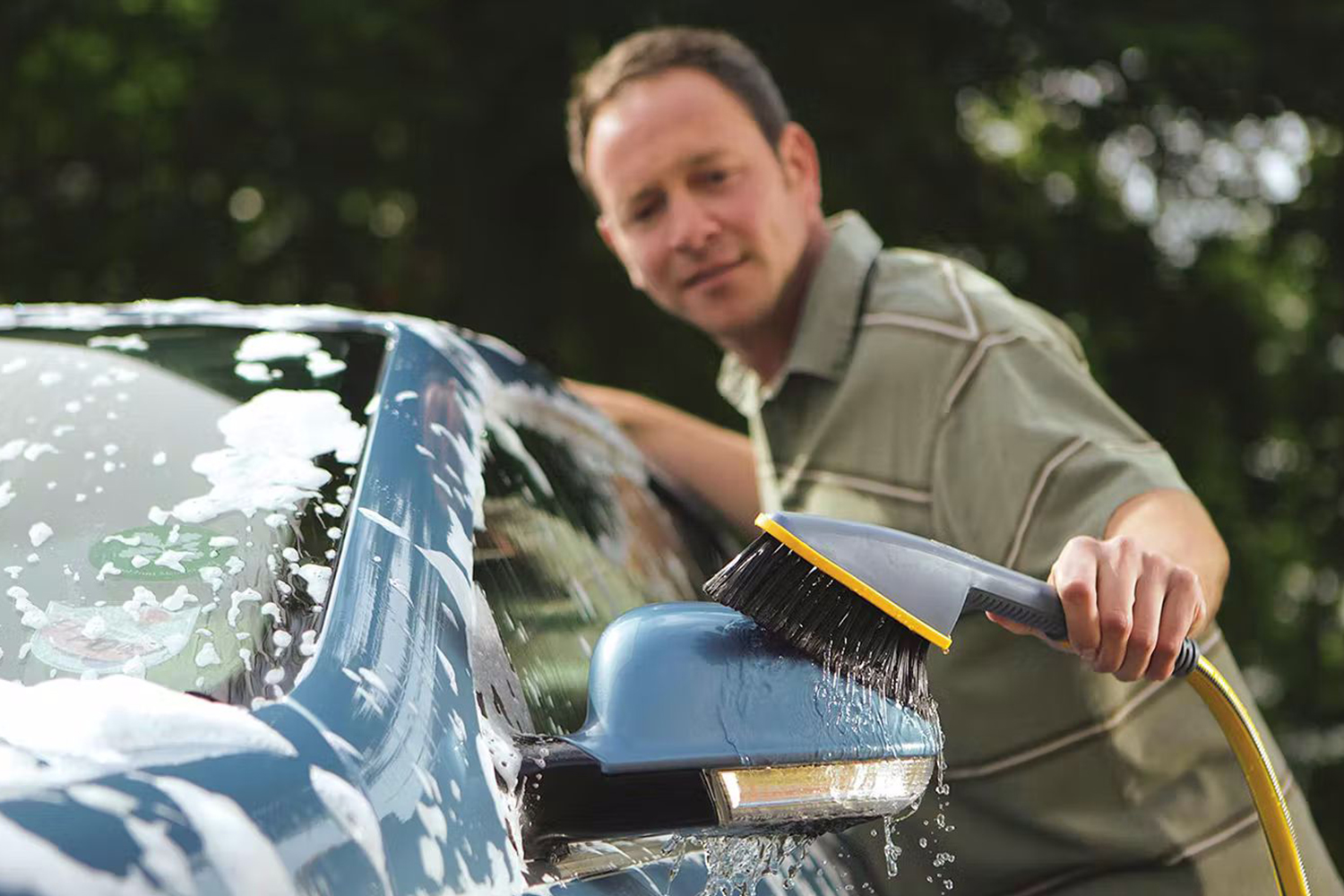 Hozelock Car Care Brush & Shampoo Sticks