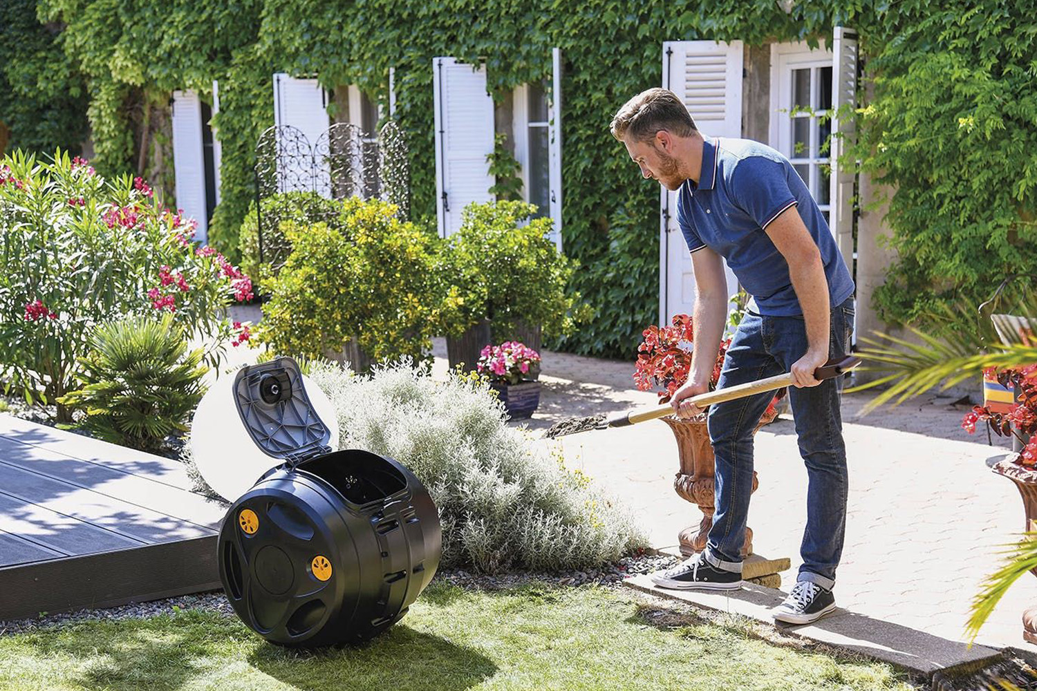 Hozelock EasyMix 2-in-1 Tumbling Composter