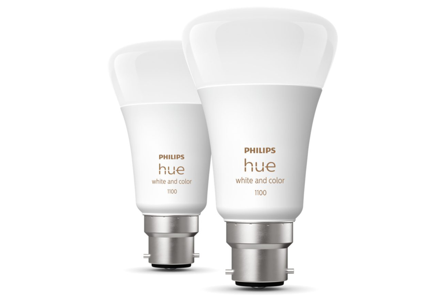 Philips Hue B22 Smart LED Bulbs 2 Pack