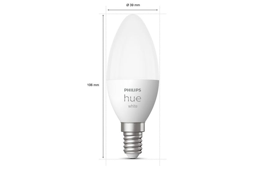 Philips Hue E14 Smart LED Bulbs | 2 Pack
