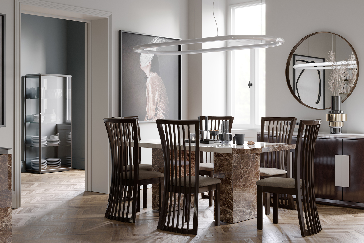 Mainz Sideboard | Cream & Brown