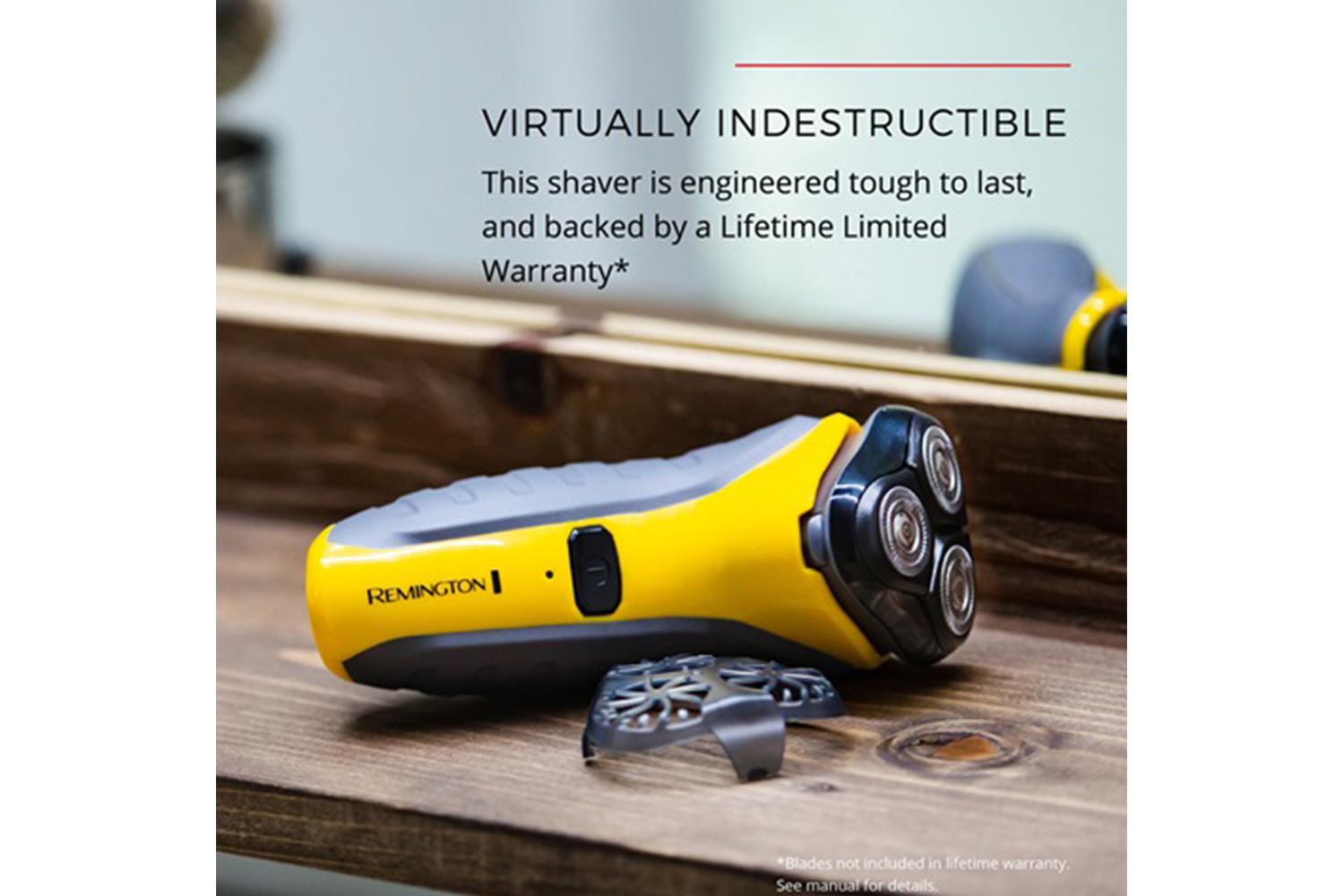 remington virtually indestructible rotary shaver 5100 pr1855