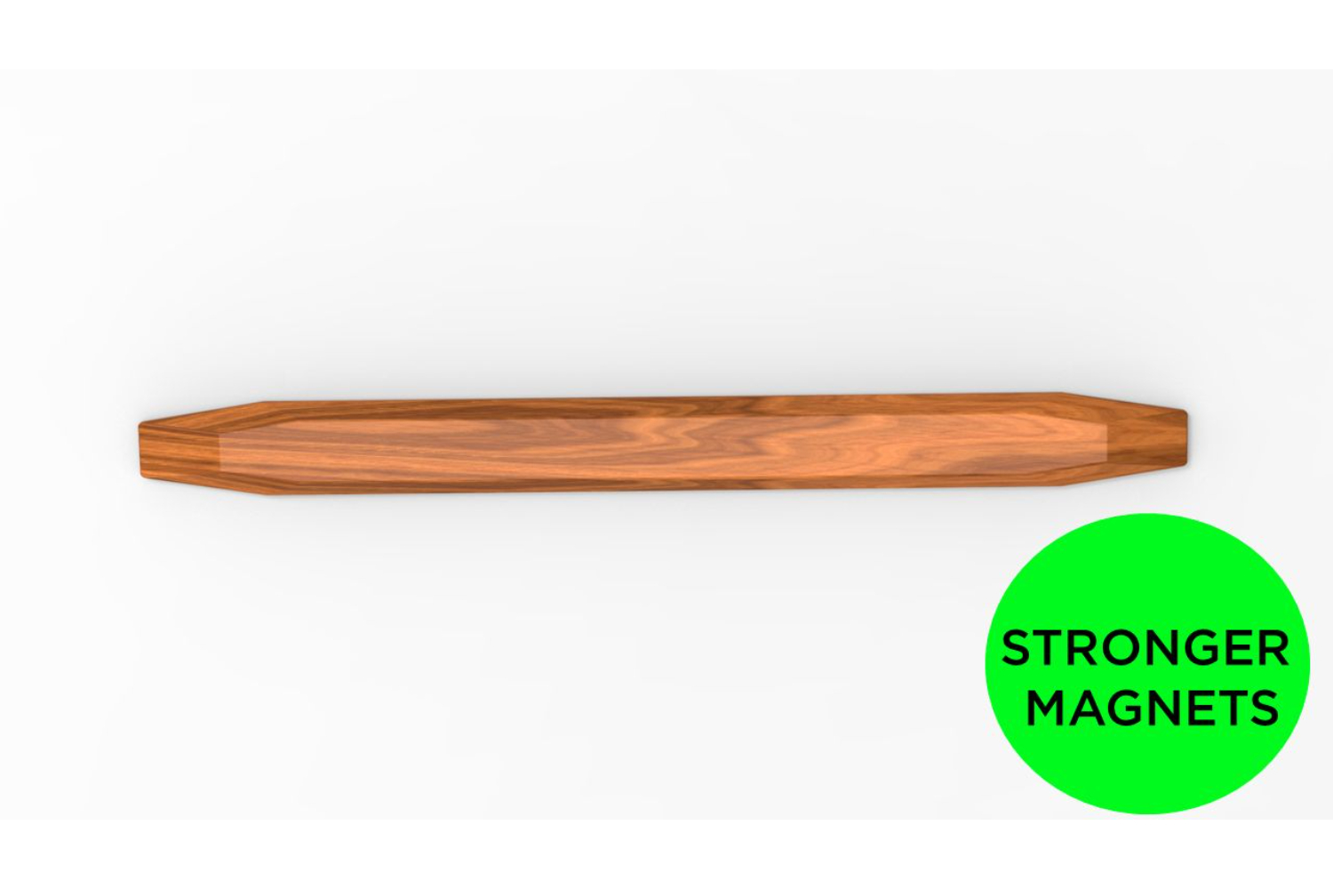 Edge of Belgravia Hexagon Magnetic Teak Wood Knife Rack | Large