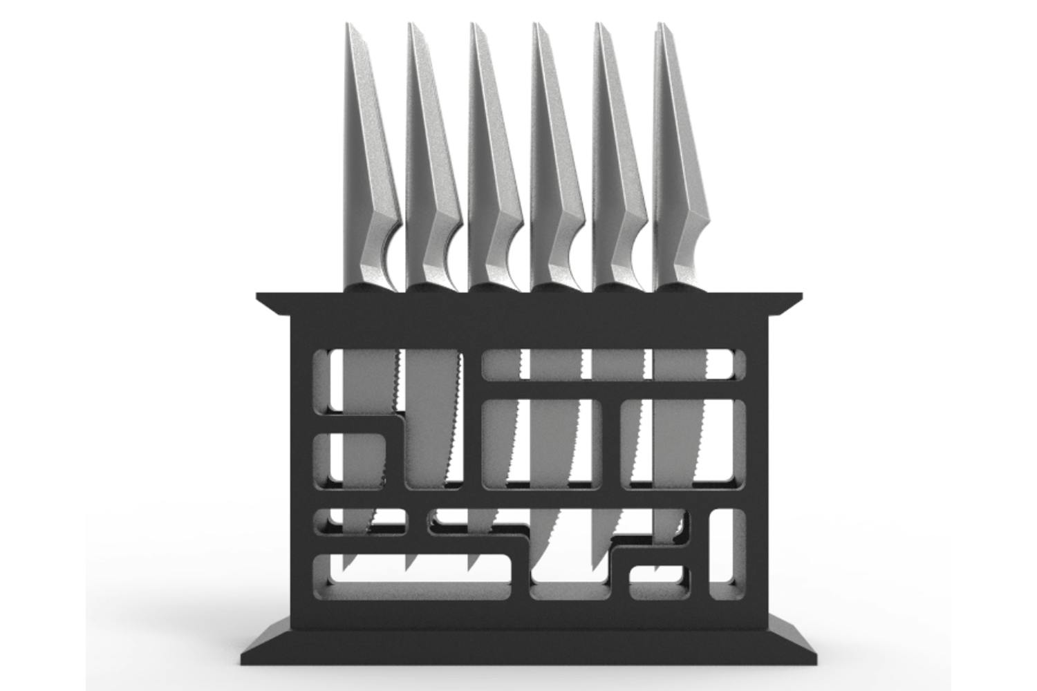 Edge of Belgravia Japanese Steak Knife Block with Magnetic Support
