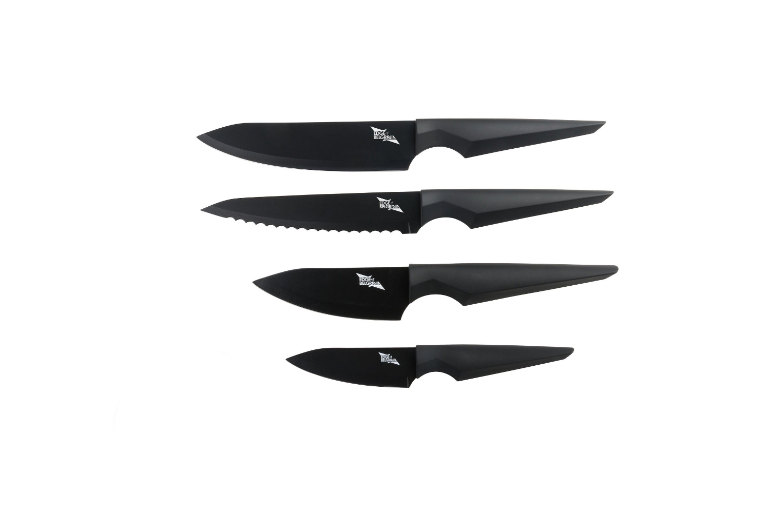 Edge of Belgravia Precision Classic Knife Set | Black | 4 Piece