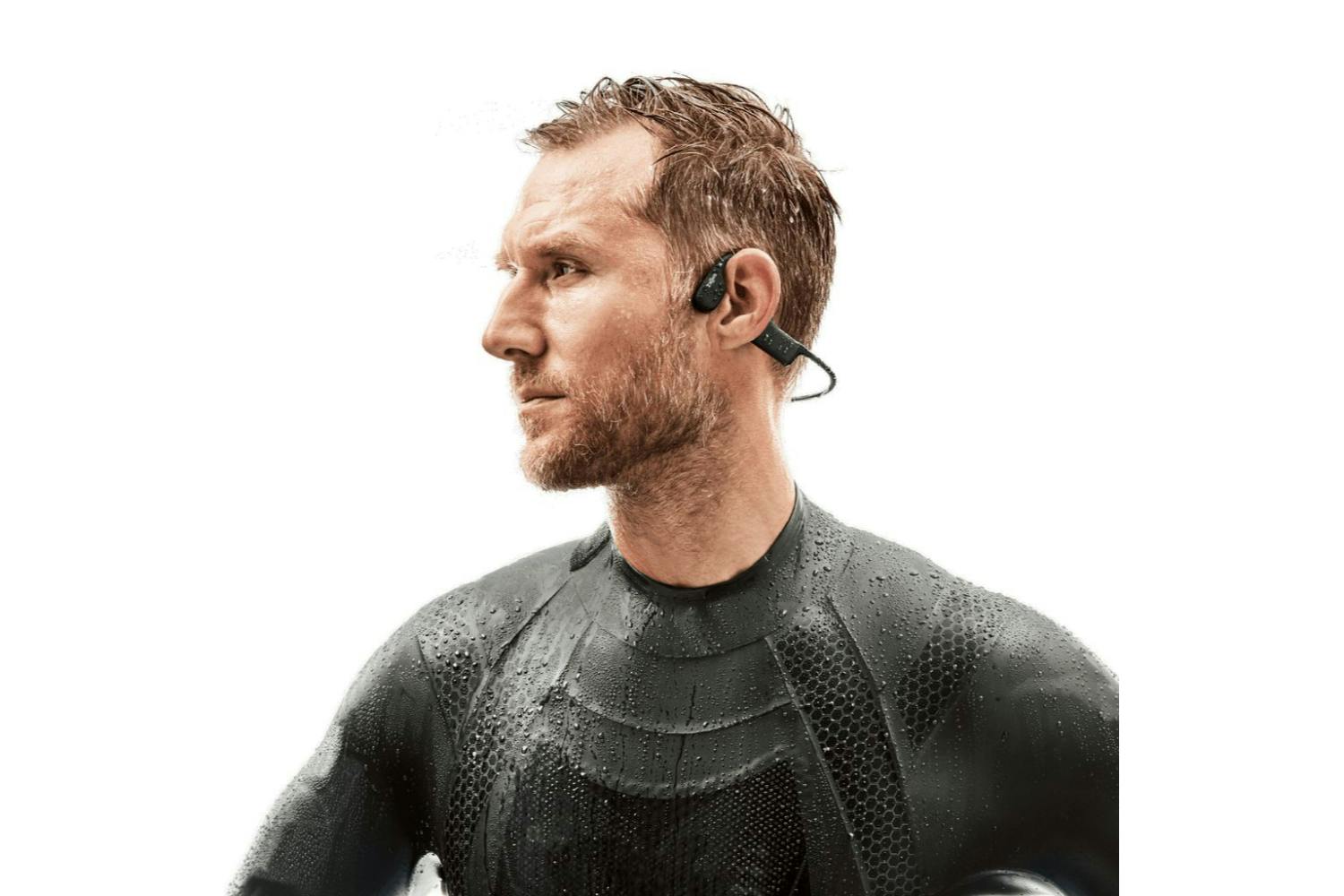 Shokz OpenSwim Open-Ear Wireless Headphones | Black Diamond