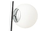 Laura Orb Floor Lamp | Chrome & White