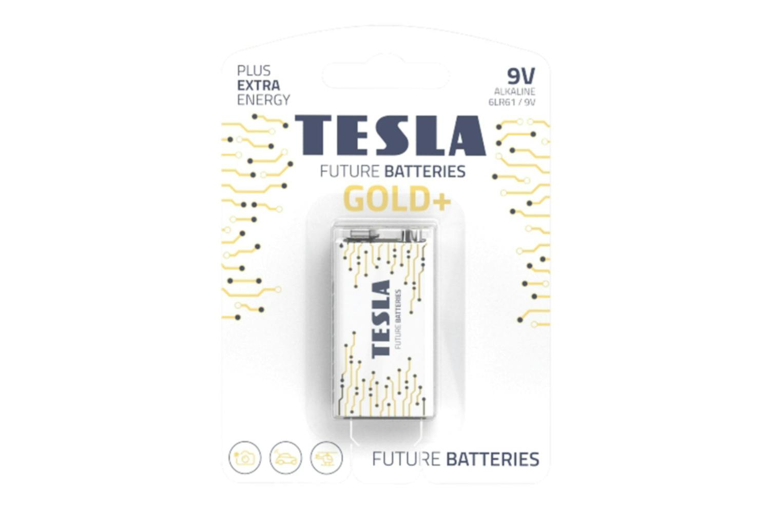 Tesla Gold+ 9V Battery | 1 Pcs of Pack