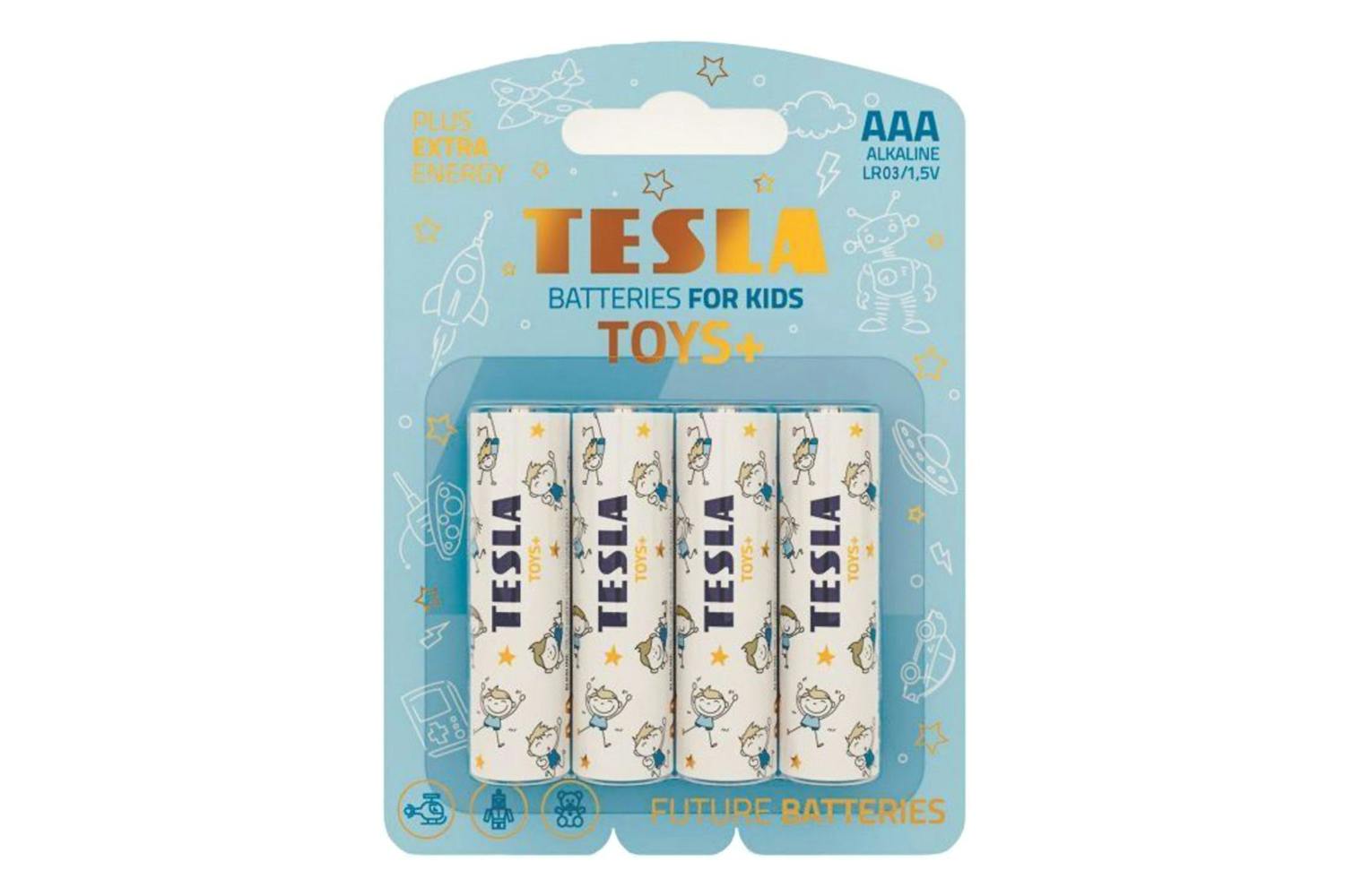 Tesla Toys+ Boys AAA Battery | 4 Pcs of Pack