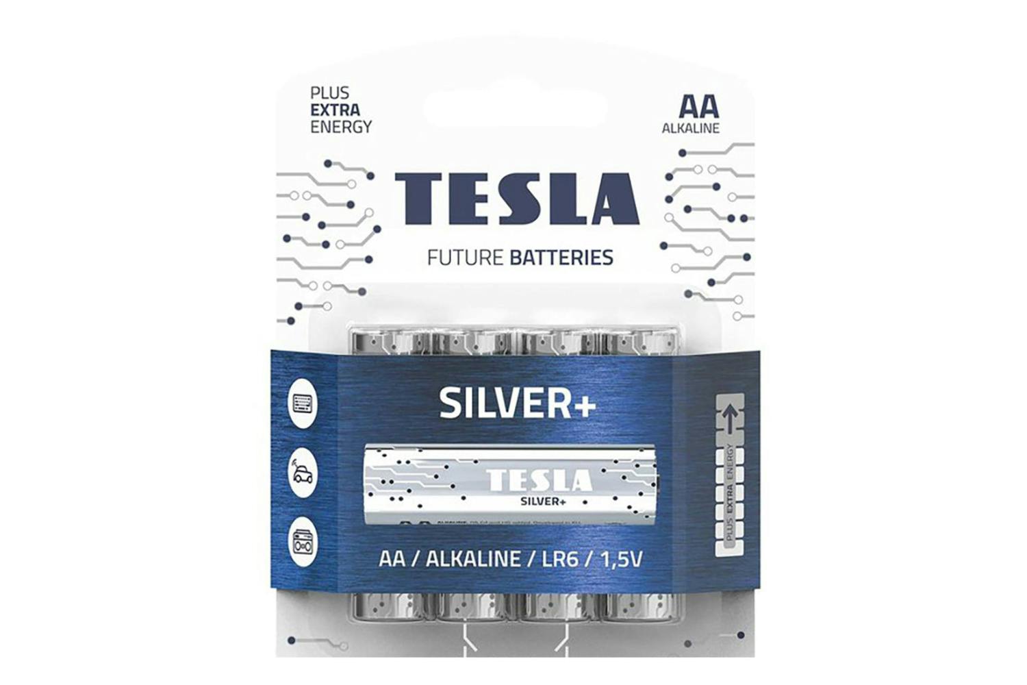 Tesla Silver+ AA Battery | 4 Pcs of Pack