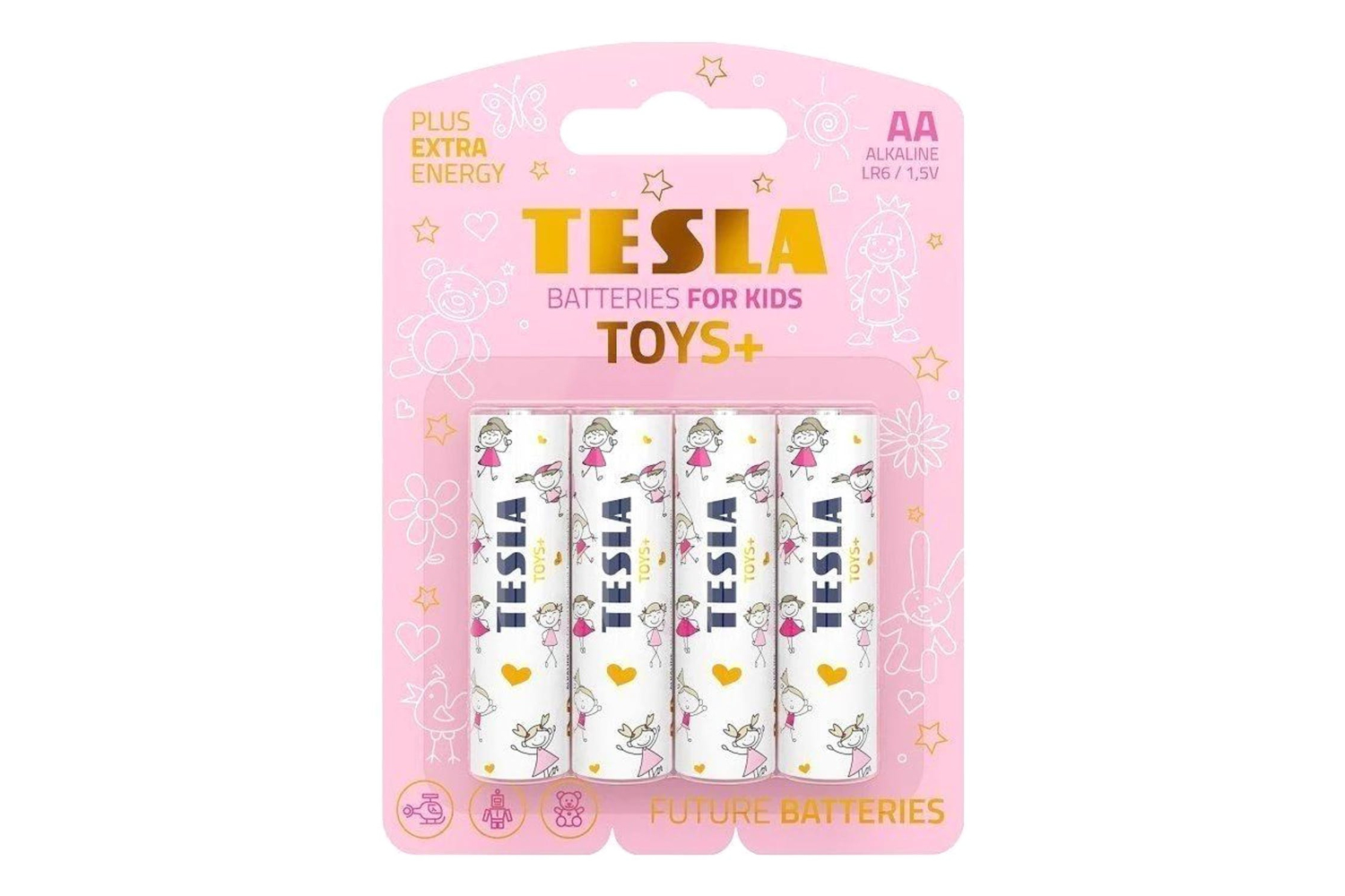 Tesla Toys+ Girls AA Battery | 4 Pcs of Pack