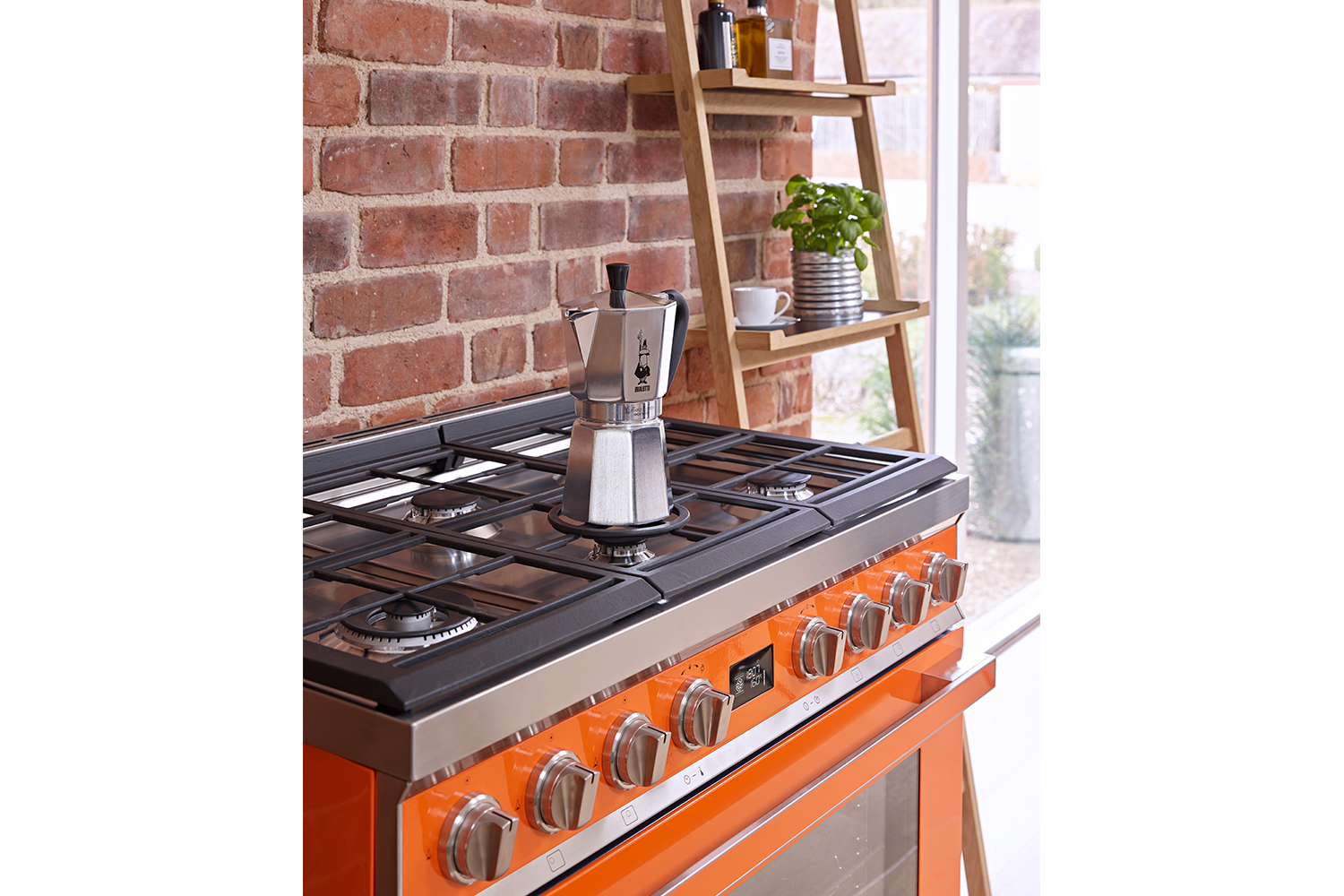 Smeg Portofino 90cm Dual Fuel Range Cooker | CPF9GPOR | Orange
