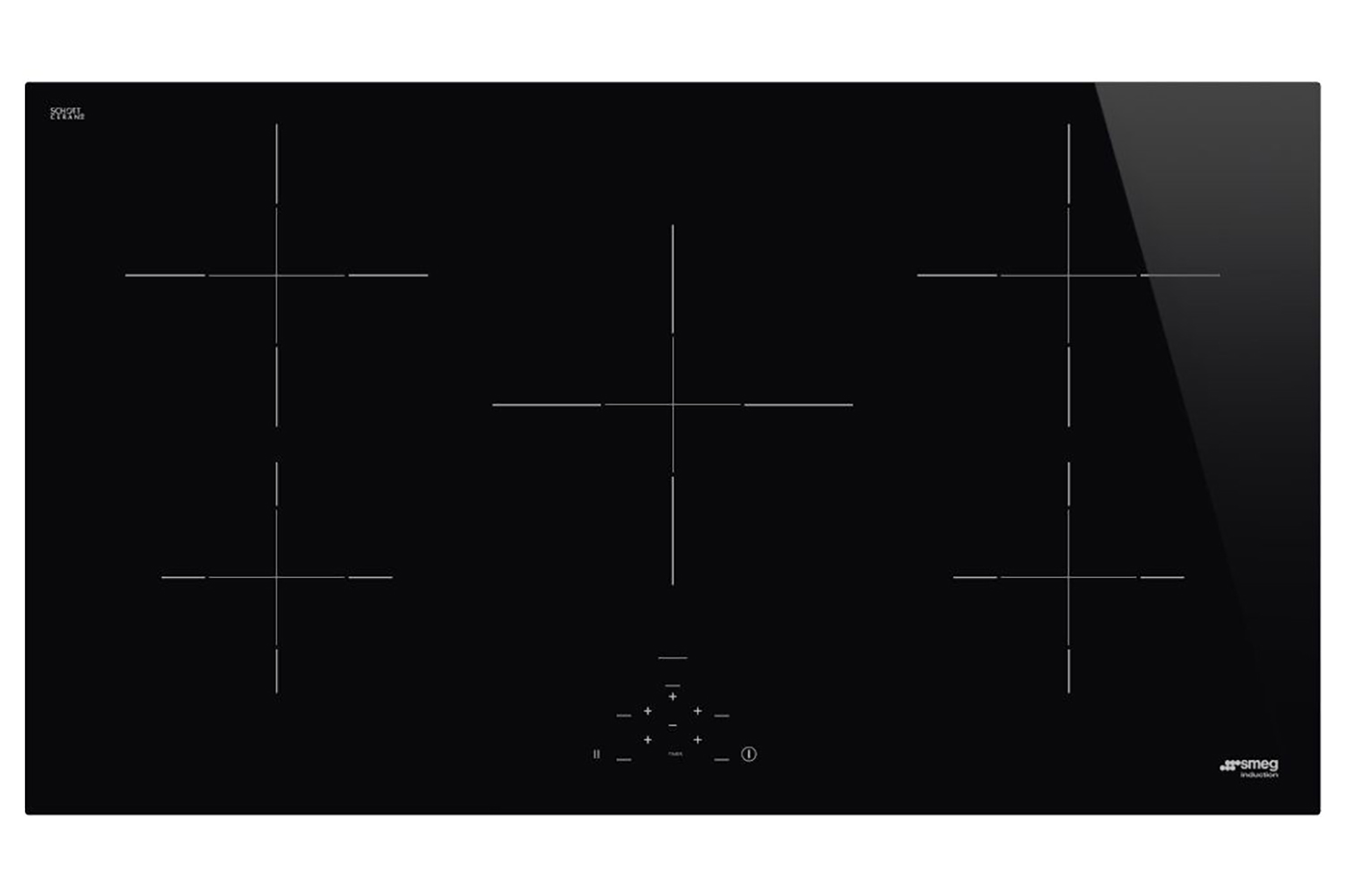 Smeg 90cm Built-in Induction Hob | SI2951D | Black