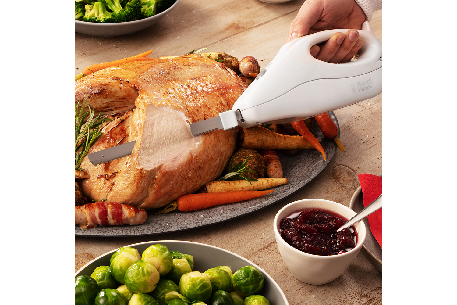 Russell Hobbs Electric Carving Knife 13892 White Ireland