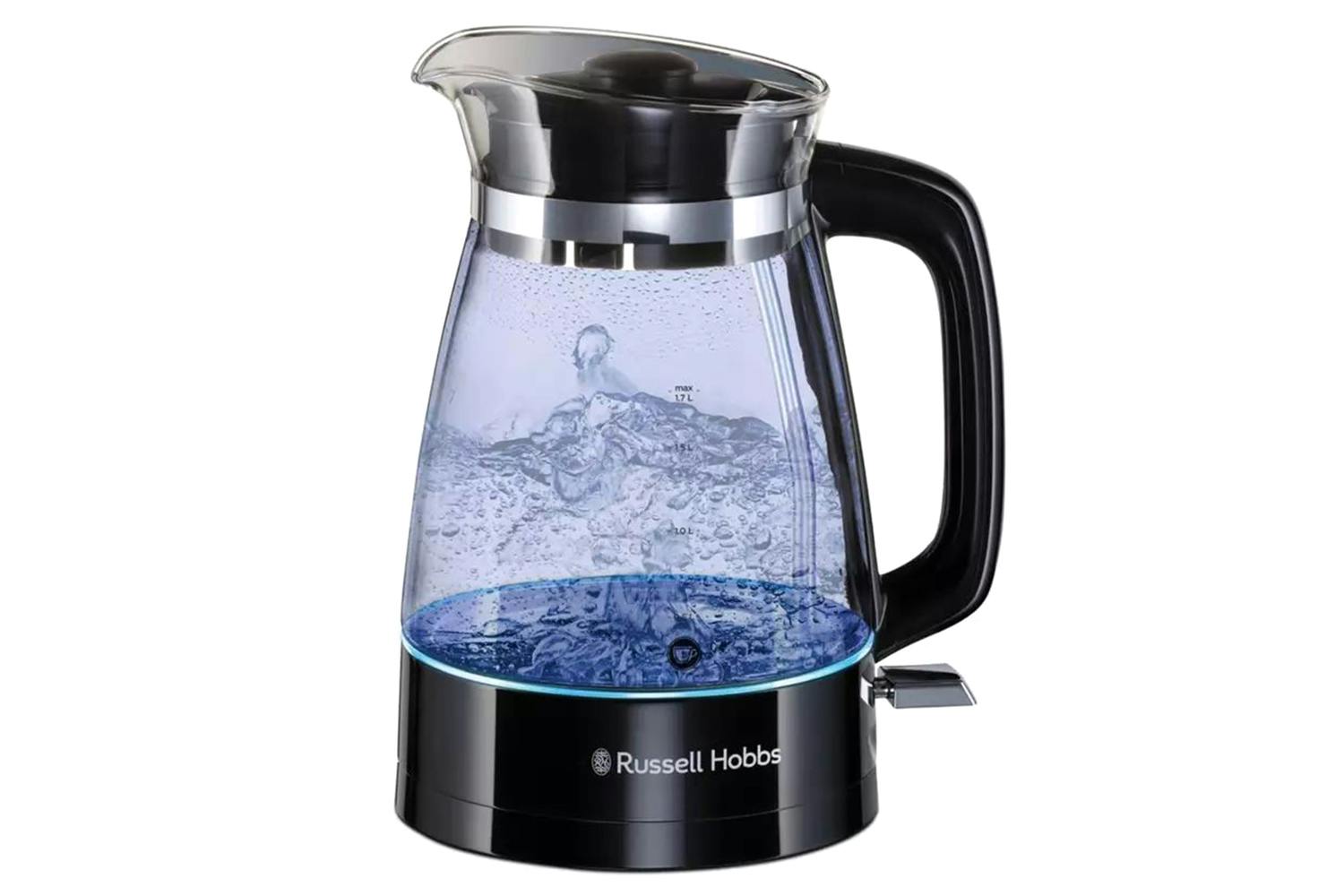 Russell Hobbs 1.7L Classic Glass Kettle | 26080 | Black