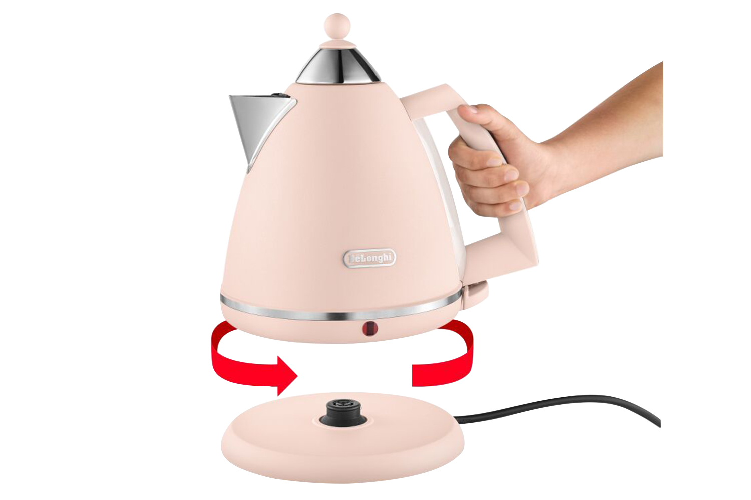 DeLonghi Argento Flora 1.7L Kettle KBX3016.PK Pink Ireland