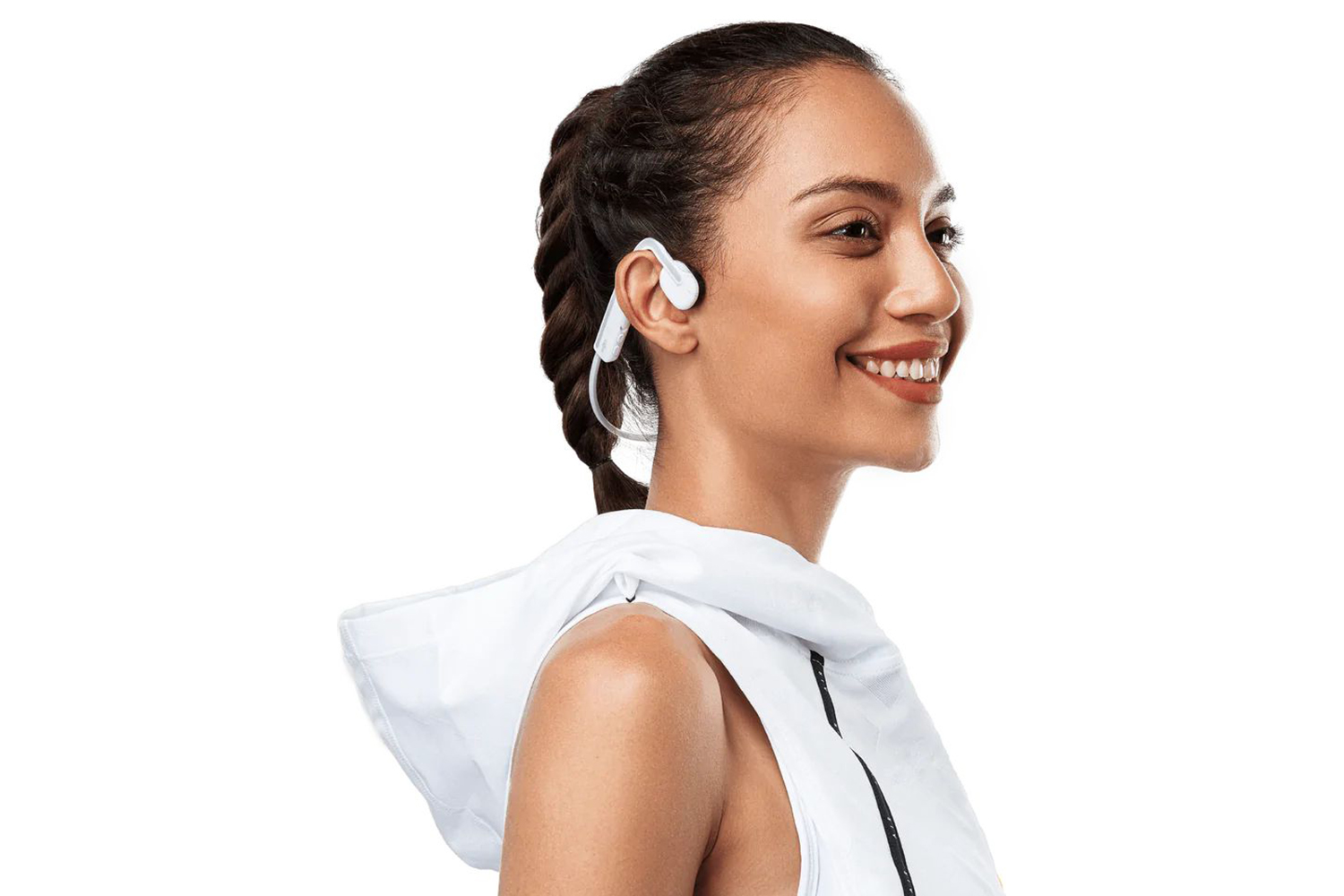 Shokz OpenMove Open-Ear Wireless Headphones | Alpine White