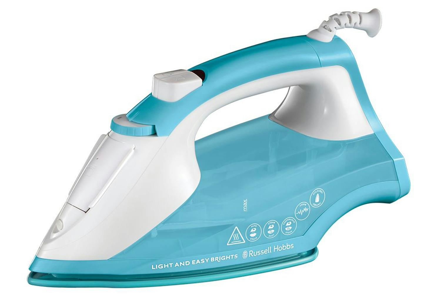 Russell Hobbs 2400W Light and Easy Brights Aqua Iron | 26482