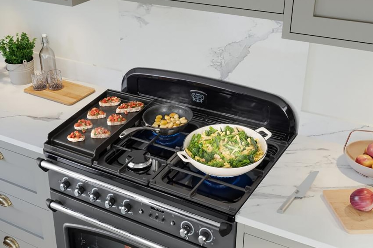 Rangemaster Classic FX 90 Dual Fuel Range Cooker | CLAS90FXDFFMG/B ...