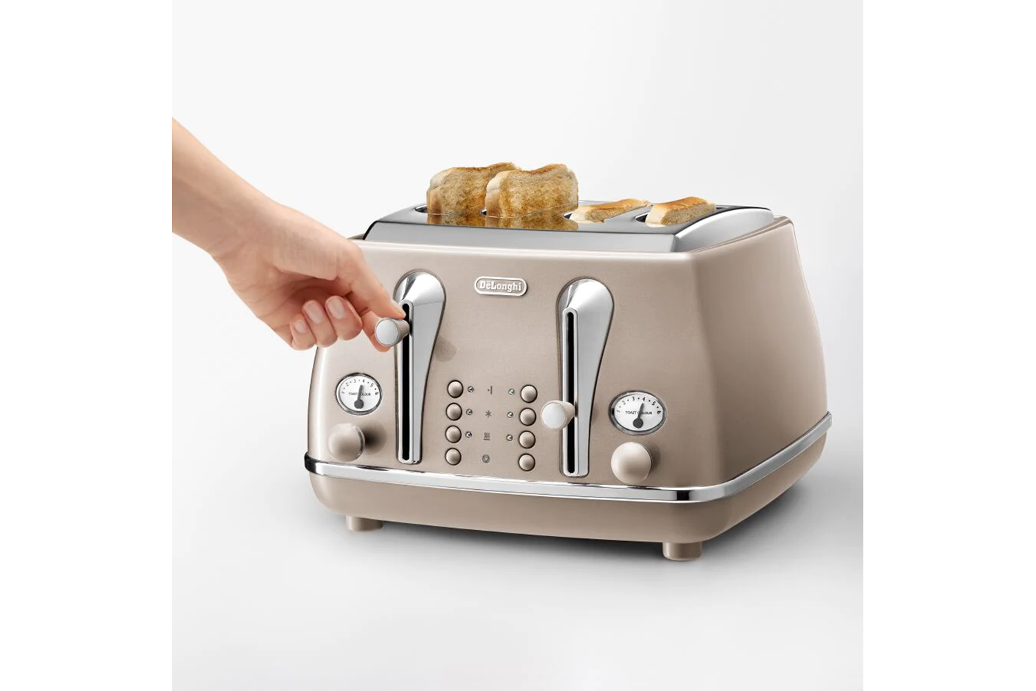 DeLonghi Icona Vintage 4 Slice Toaster CTOT4003BG Beige Ireland