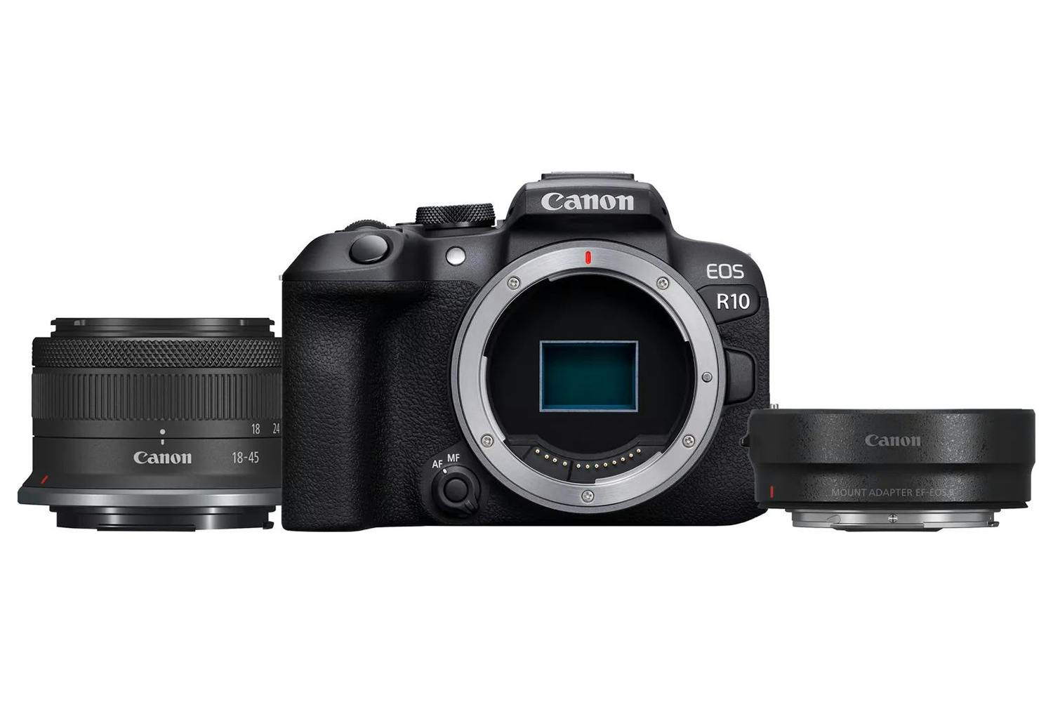 Canon EOS R10 Mirrorless Camera with RF-S 18-45mm F4.5-6.3 IS STM Lens | Black