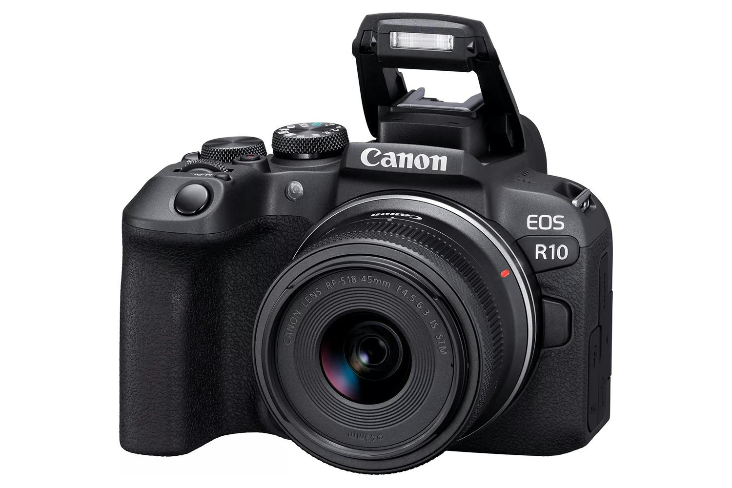  Canon EOS R10 RF-S18-45mm F4.5-6.3 is STM Lens Kit, Mirrorless  Vlogging Camera, 24.2 MP, 4K Video, DIGIC X Image Processor, High-Speed  Shooting, Subject Tracking, Compact, for Content Creators Black 