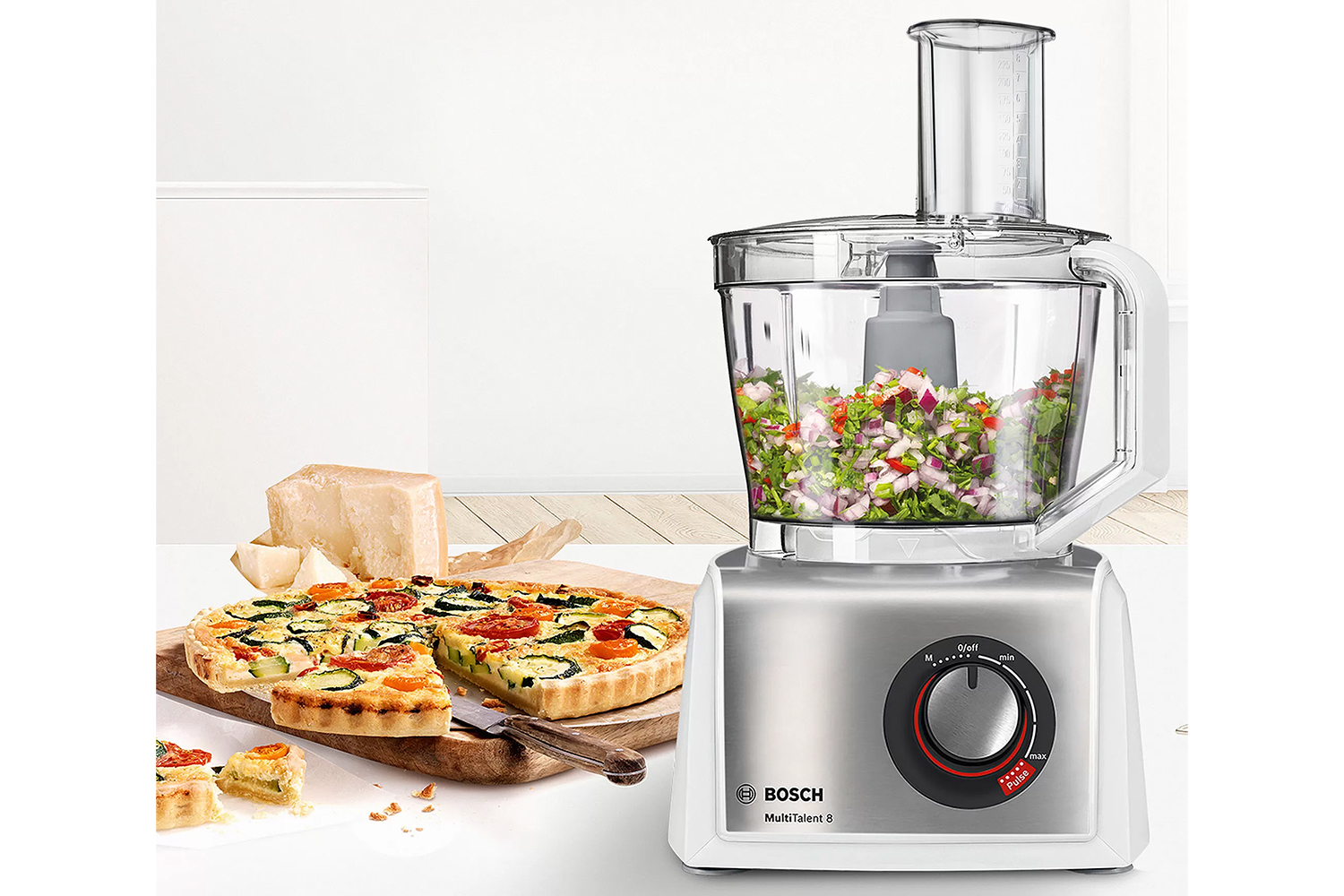 Bosch Food Processor MultiTalent 8 | MC812S734G | White