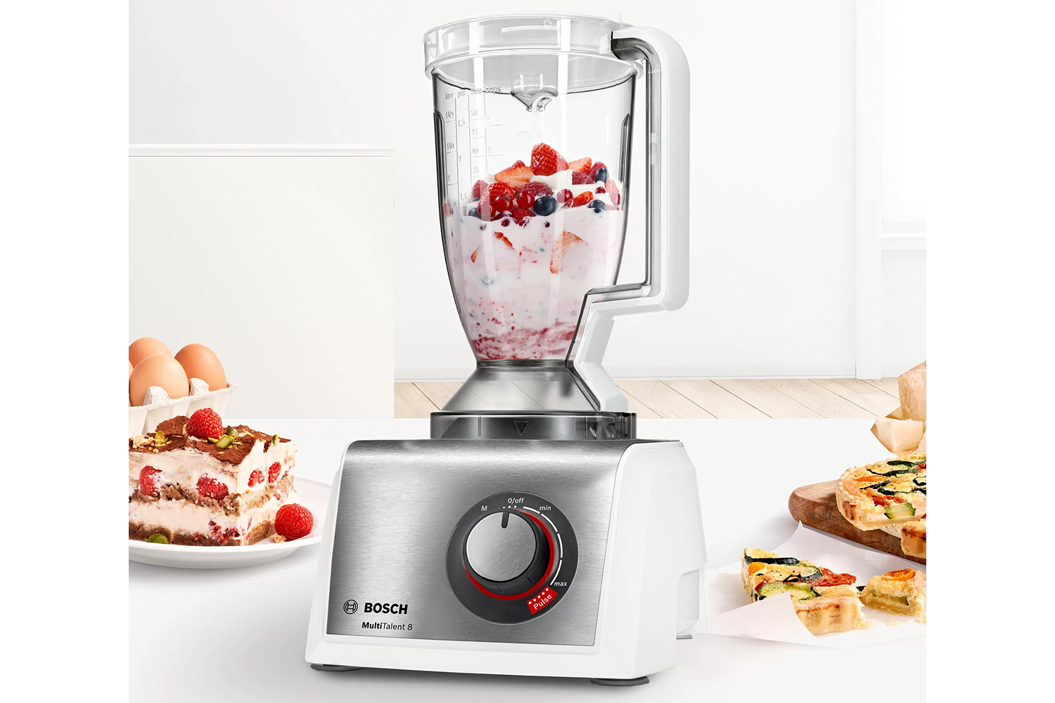 Bosch Food Processor MultiTalent 8 MC812S734G White Ireland