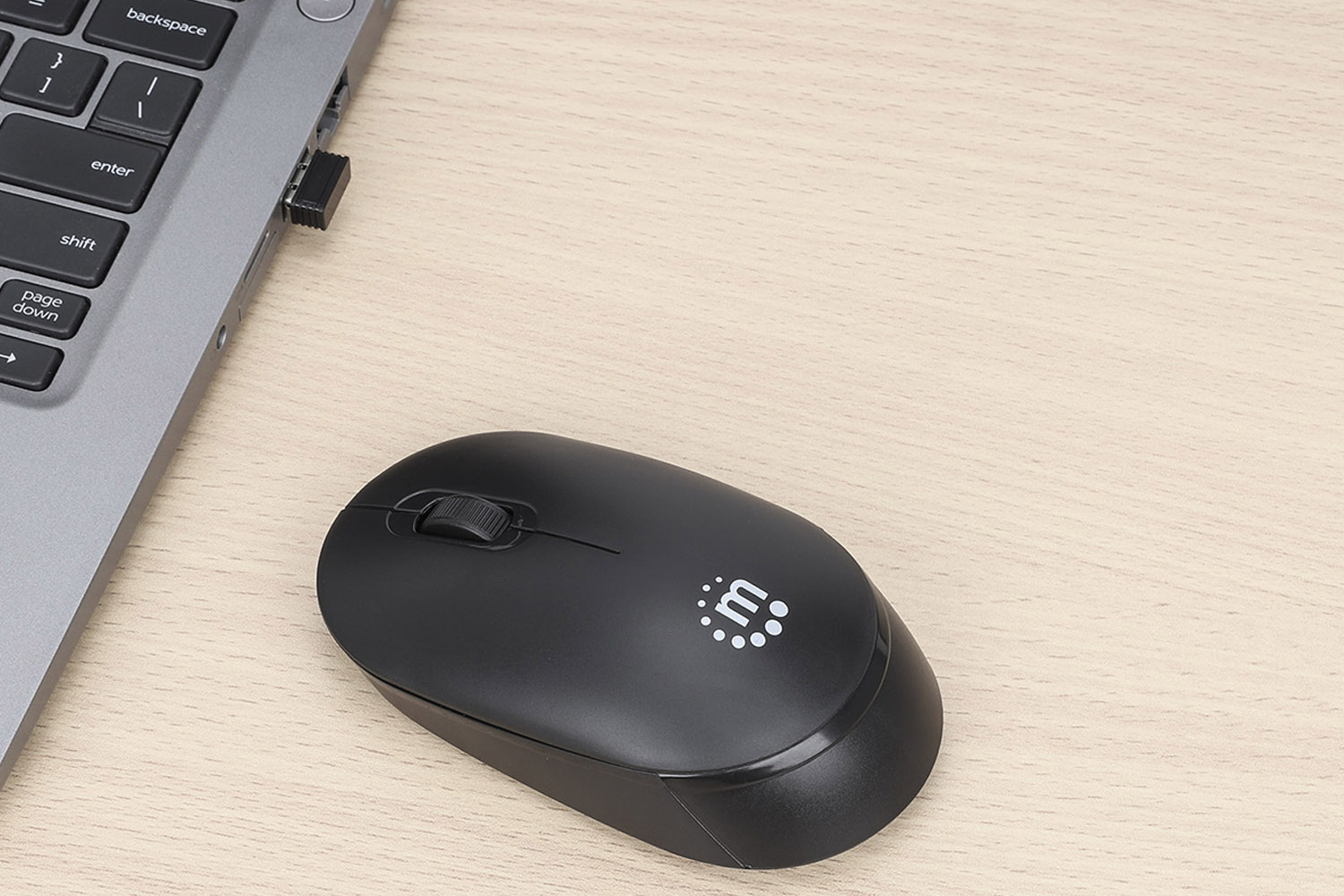 Manhattan Performance III Wireless Optical USB Mouse | Black