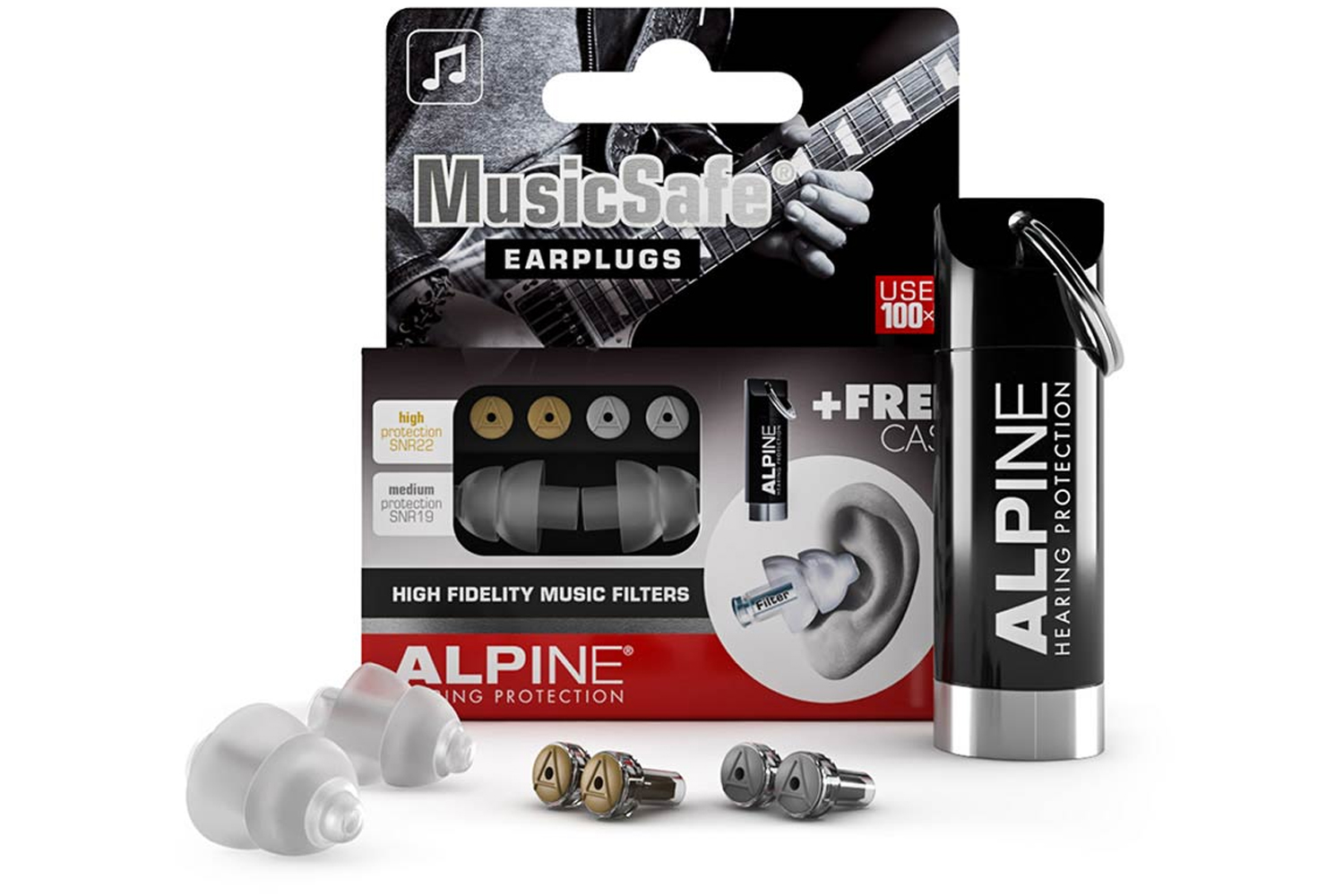 Alpine Alp-ms Musicsafe Hi-fi Hrng Prtctn For Musns Trnsprnt