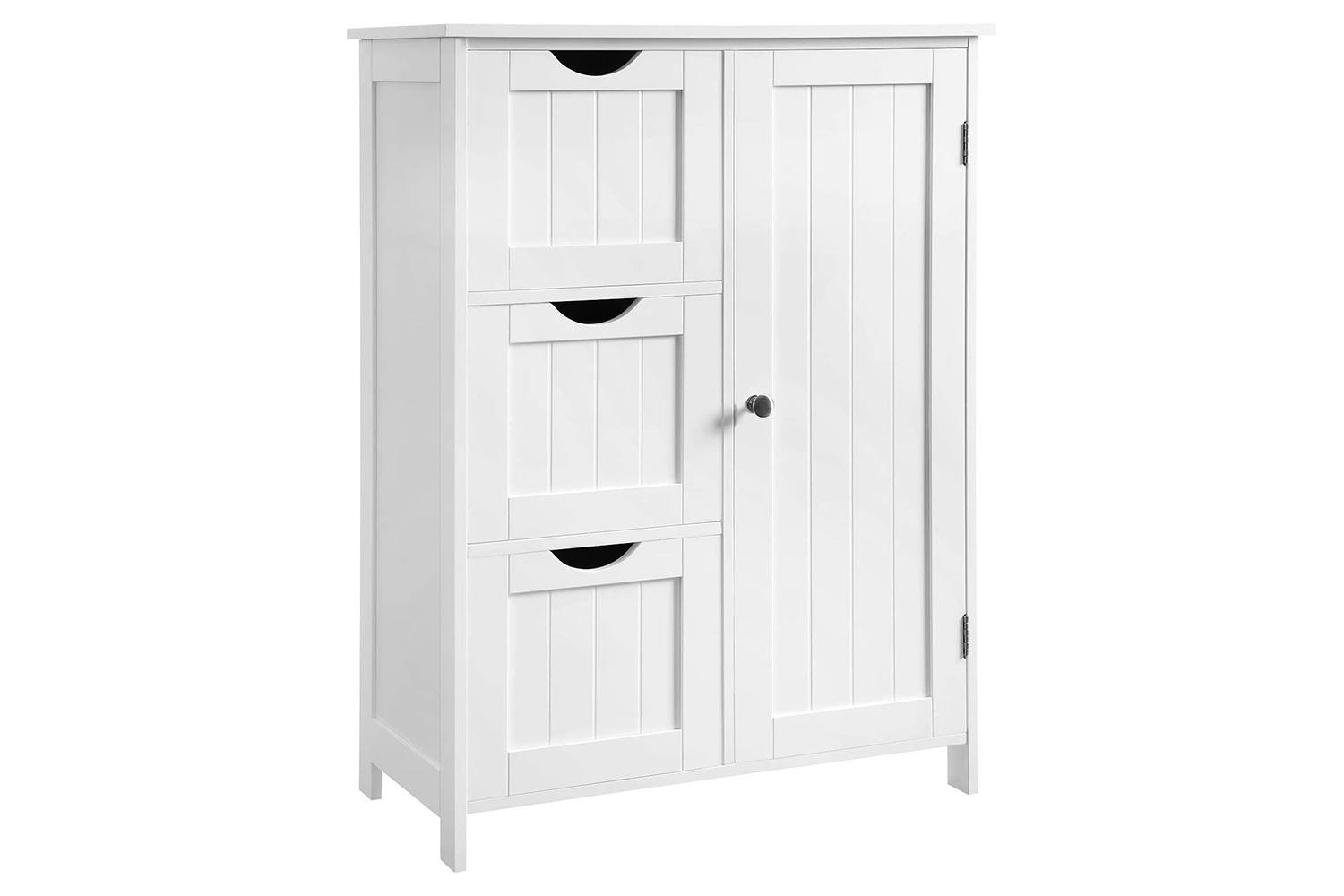 Vasagle  Bathroom Storage Cabinet with 3 Drawers | White