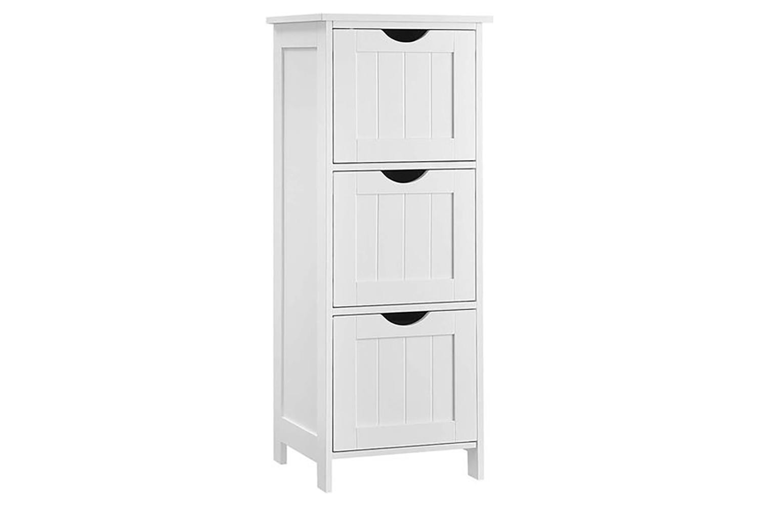 Vasagle  Floor Cabinet with 3 Drawers | Matte White
