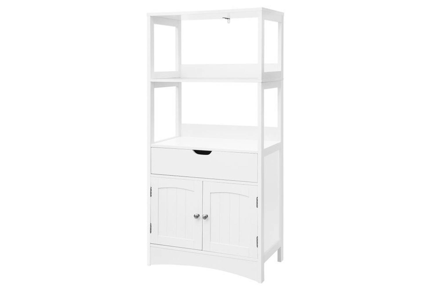 Vasagle  Upper Shelves Bathroom Storage Cabinet | White
