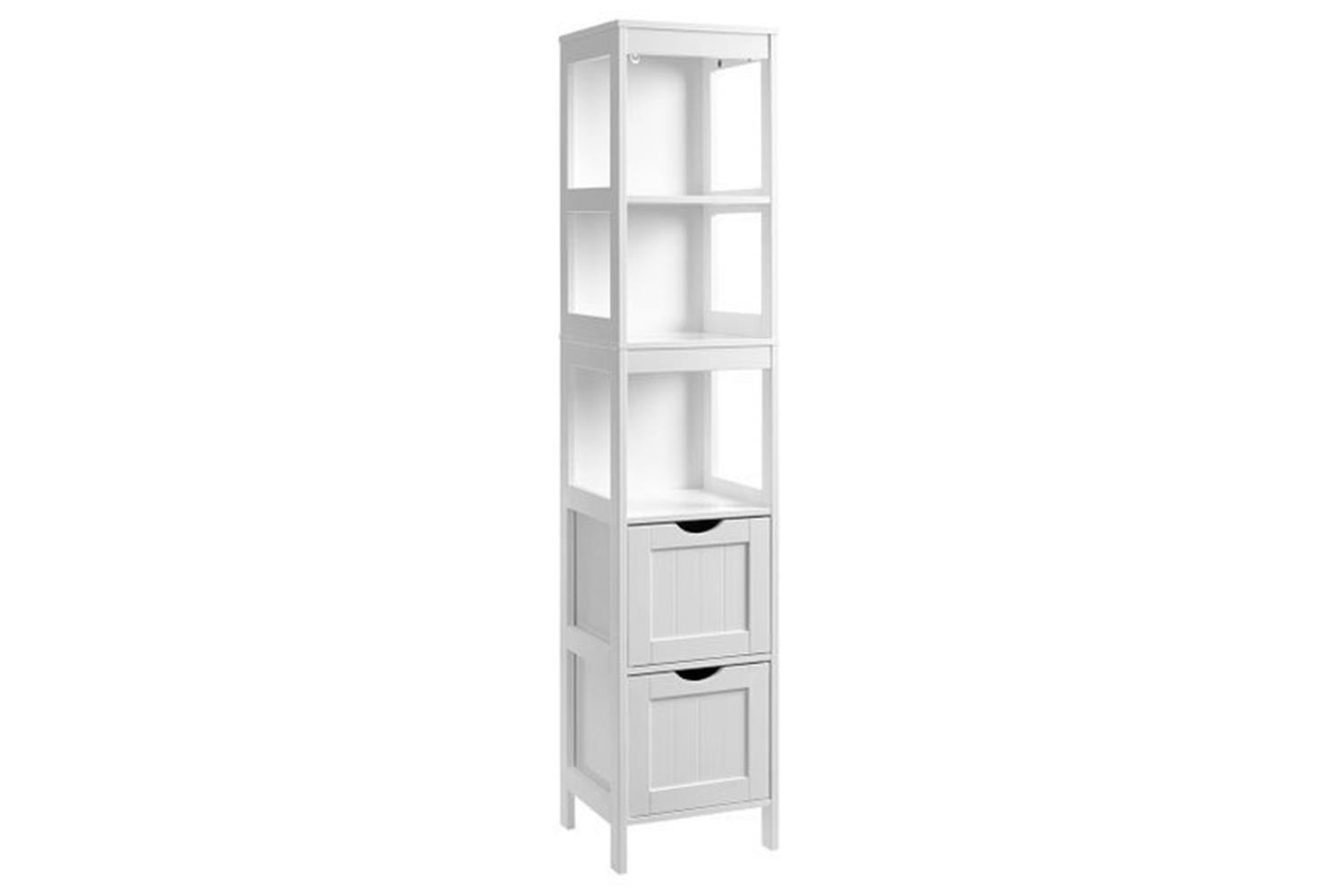 Vasagle  Linen Tower with 2 Drawers for Bathroom | White