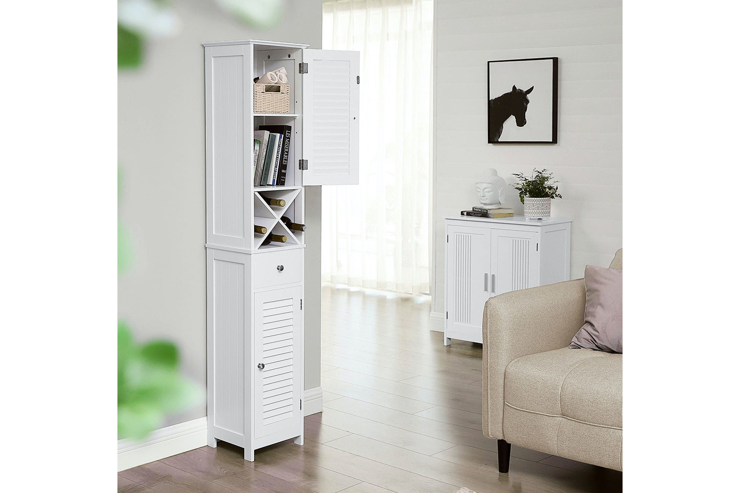 Vasagle bathroom deals tall cabinet