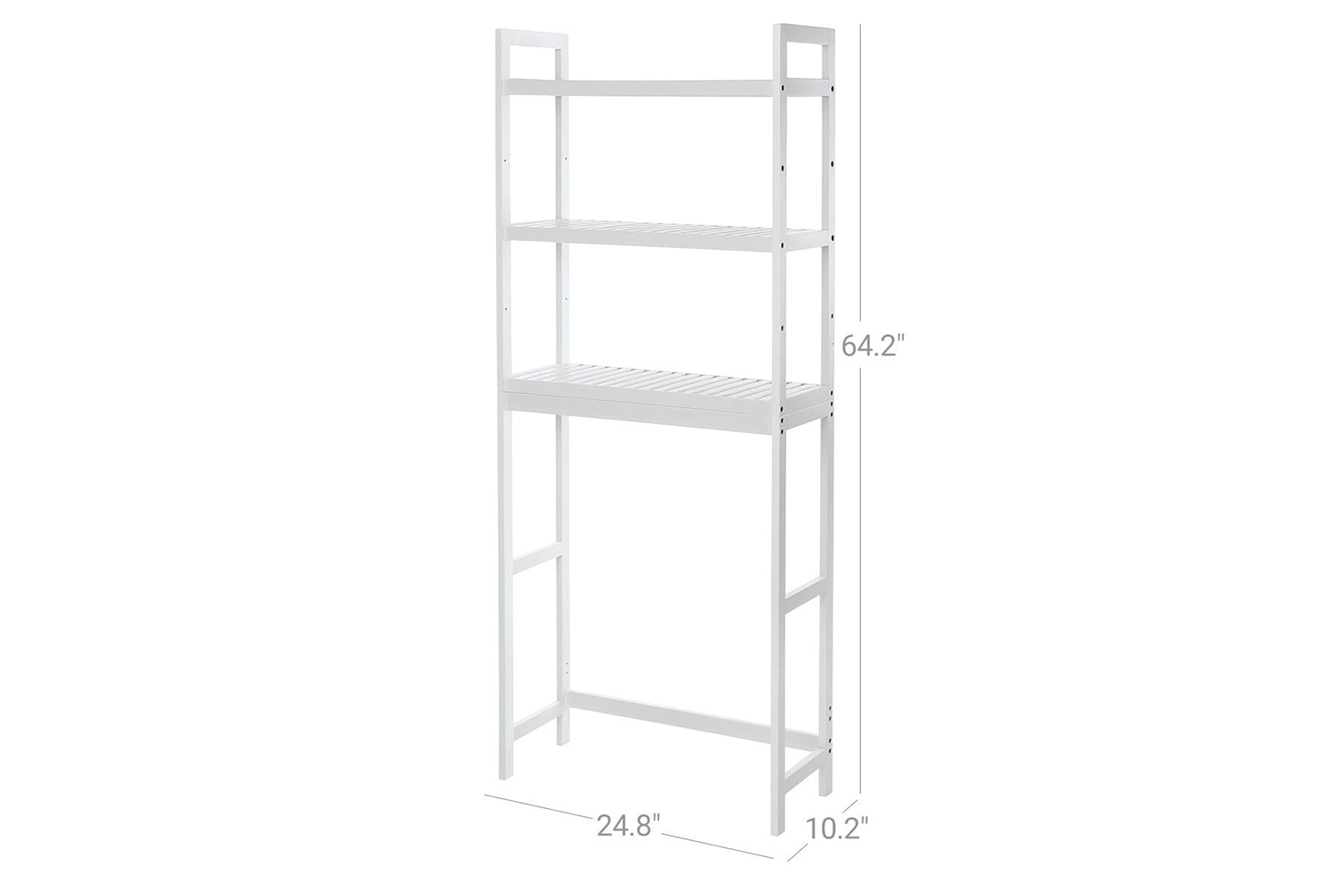 Songmics UBTS01WT Adjustable Shelves Bathroom Organizer White Ireland