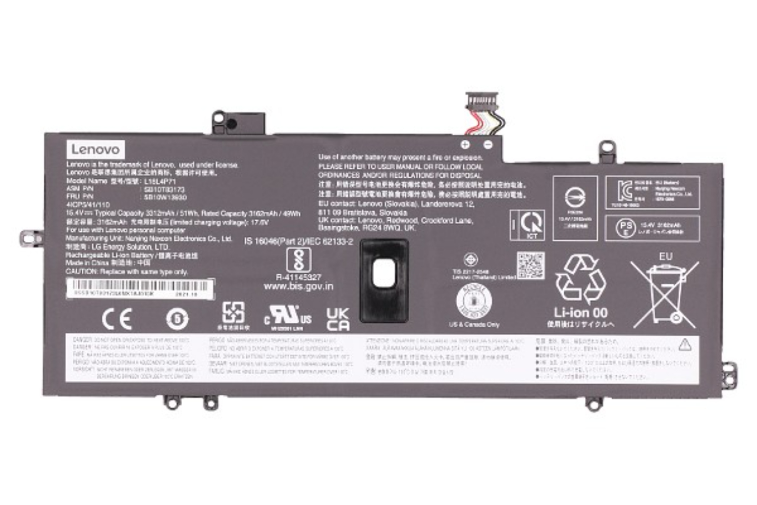 Lenovo 02DL004 3312mAh Main Battery Pack