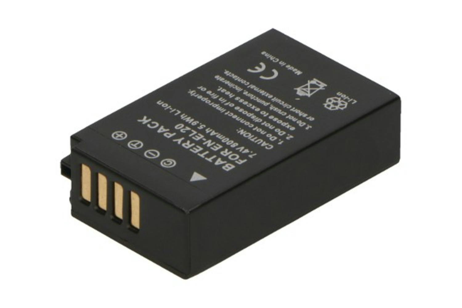 2-Power DBI9973A 800mAh Digital Camera Battery | Black