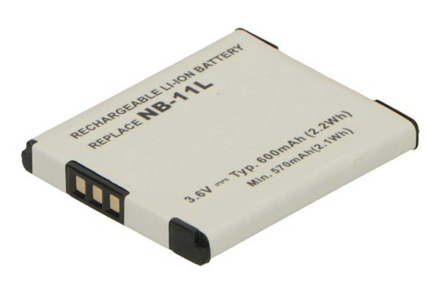 2-Power DBI9975A 600mAh Digital Camera Battery | White