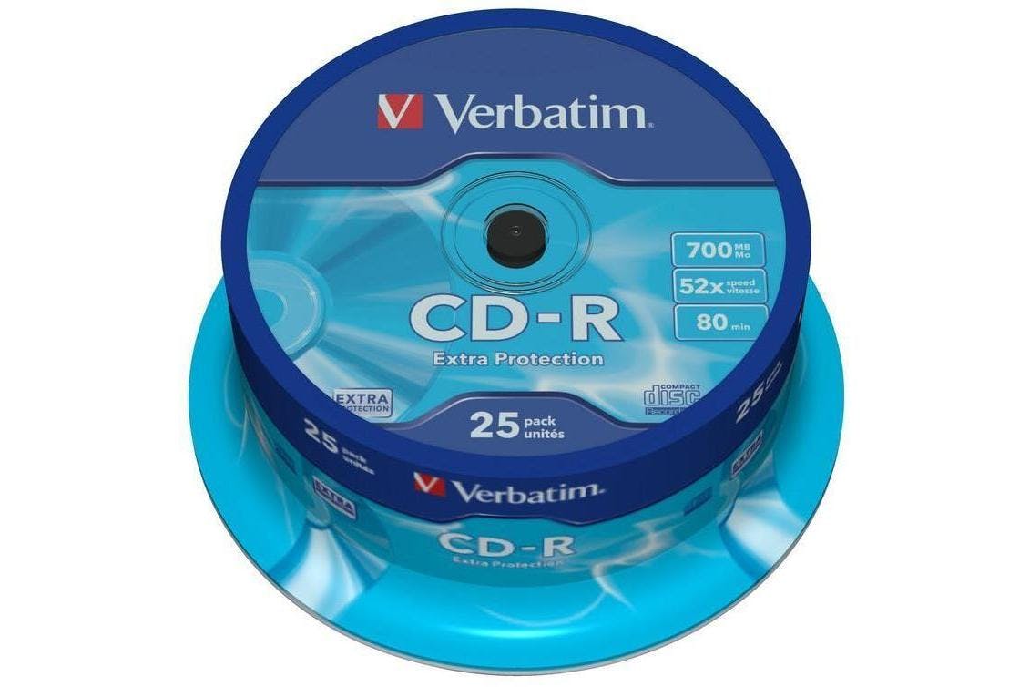 Verbatim CD-R Extra Protection 25 Pack | 43432