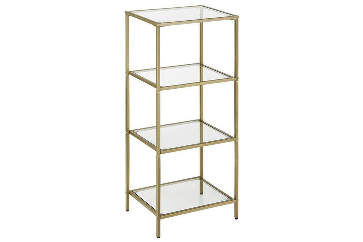Vasagle Tempered Glass Storage Rack | Golden