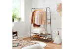 Vasagle Industrial Clothes Rack with Shelves | Rustic Brown & Black