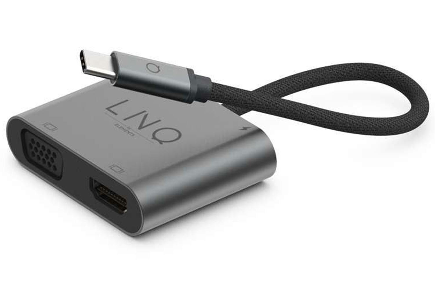 LINQ 4-in-1 USB-A USB-C VGA-HDMI Adapter
